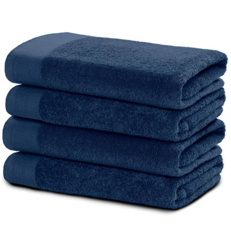 Image of Ezysleep Ezysleep Luxe Collection 4 Piece Egyptian Bathsheet Set in Navy Size: Bath Sheet Navy Bath Sheet Unisex 5034567875899