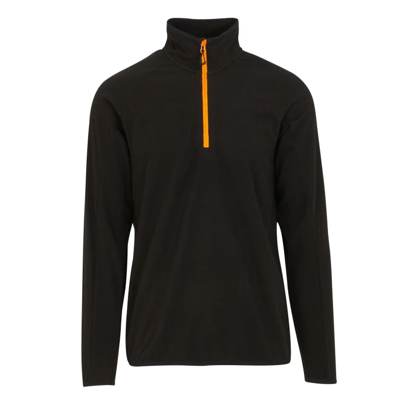 Image of Regatta Professional Mens Half Zip Fleece Top in Orange Size: Small Orange Male S