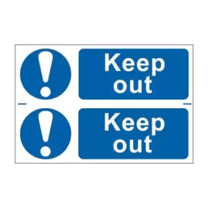 Image of Spectrum Industrial Keep Out - PVC (300 x 200mm)