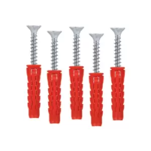 Image of Universal Wall Plugs Nylon Plug Rawl For Diy And Screws - Size 5x60mm - Pack of 20