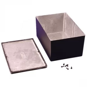 Image of Hammond 1550WHBK IP66 Diecast Aluminium Enclosure Black (222 x 146...