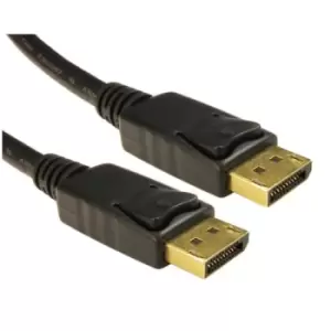 Image of Cables Direct CDLDP-001LOCK DisplayPort cable 1m Black
