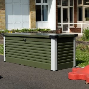 Image of Trimetals Large Patio Storage Box - Green