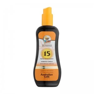 Image of Australian Gold Spray Oil Sunscreen SPF 15 237ml