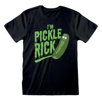 Image of Rick & Morty - Im Pickle Rick Unisex Large Crewneck Sweatshirt - Black