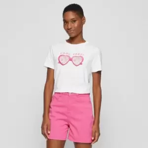 Image of BOSS Womens Ediary T-Shirt - Open White - L