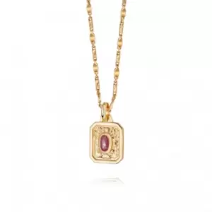 Image of July Birthstone 18ct Gold Plated Necklace BS07_GP
