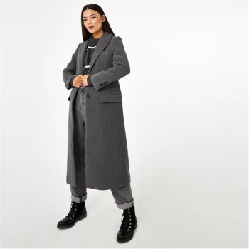 Image of Jack Wills Crombie Coat - Dark Grey