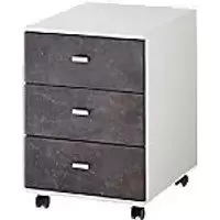 Image of Germania Mobile Pedestal 4151-261 White, Basalto 400 x 500 x 580 mm