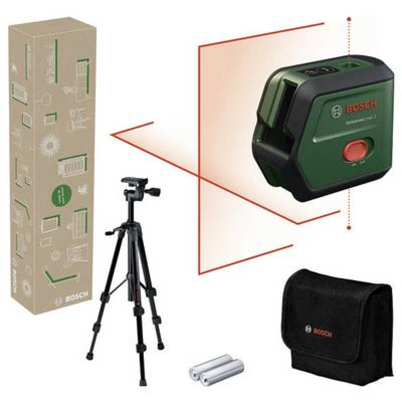 Image of Bosch Home and Garden Bosch Home and Garden UniversalLevel 2 Set Cross line laser Range (max.): 12 m 0603663FZ1