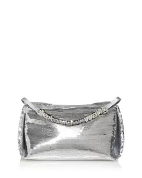 Image of Alexander Wang Marquess Sequin Zip Top Micro Handbag