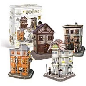 Image of Harry Potter - Diagon Alley 4 in 1 3D Jigsaw Puzzle