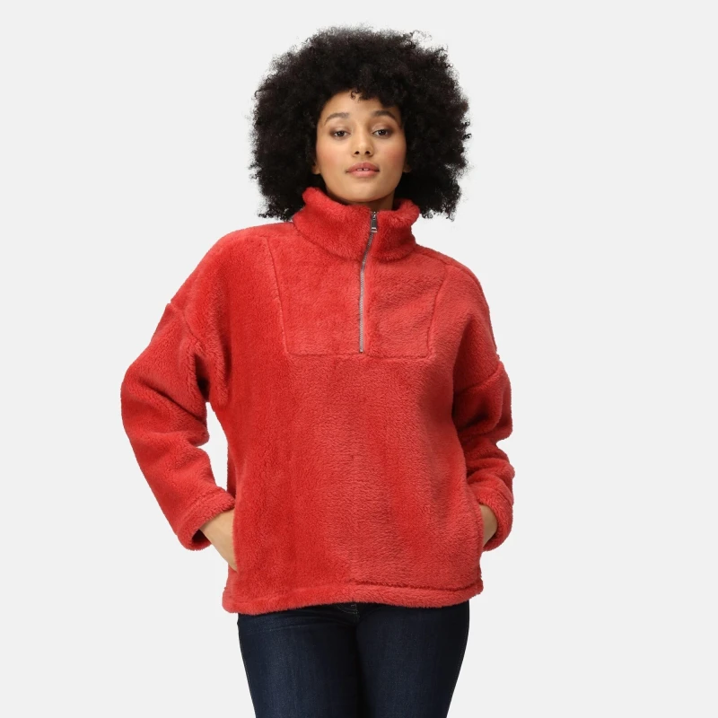 Image of Regatta 'Zeeke' Fluffy Fleece Light Red