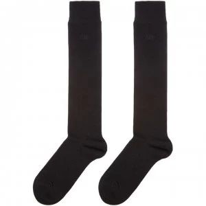 Image of Elle Bamboo 2 pair pack knee high socks - Black
