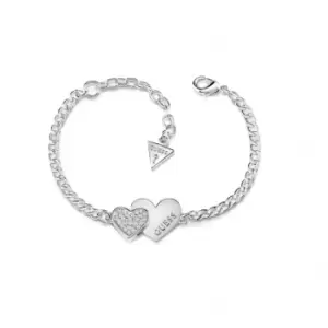 Image of Guess Me And You Double Heart Bracelet UBB84123A-L