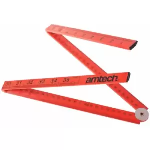 Image of 1M Folding Plastic Ruler P5185 - Amtech