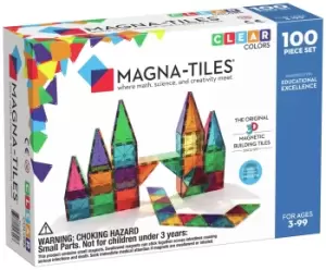 Image of Magna-Tiles Clear 100 Pieces Set Magnetic Toy