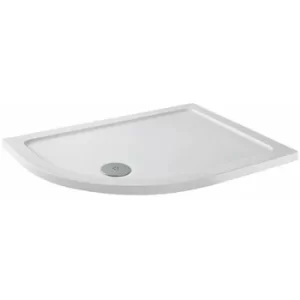 Image of MX Elements Offset Quadrant Anti Slip Shower Tray with Waste 900mm x 800mm Left Handed
