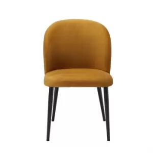 Image of Zara Dining Chair Mustard (Pack of 2)