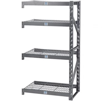 Image of Draper Expert Heavy Duty Steel 4 Shelving Extension Unit - 1040 x 610 x 1830mm