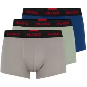 Image of Hugo 3 Pack Boxer Shorts - Grey