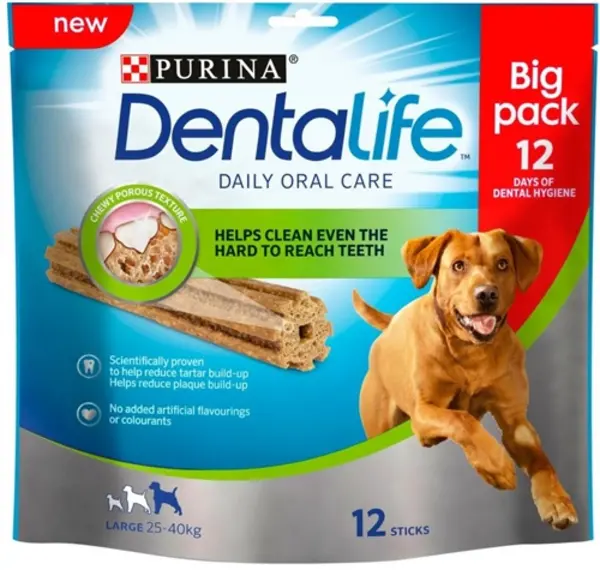 Image of Purina Dentalife Large Dog Chews 12 Sticks