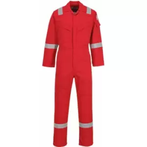 Image of Portwest FR50 Red Sz L Regular Flame Resistant Anti-Static Boiler Suit Coverall Overall