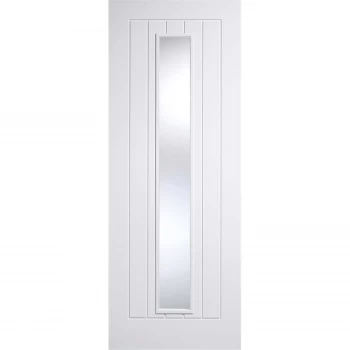 Image of Mexicano - Glazed White Primed Internal Door - 1981 x 762 x 35mm
