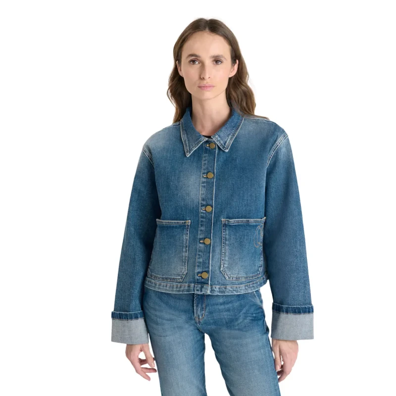 Image of Le Temps des cerises Womens jacket Le Temps des cerises Aleska Bleu Female M