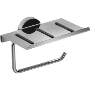Image of Pendle Toilet Roll Holder with Anti Slip Shelf - Croydex
