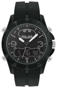 Image of Warner Brothers Batman Black Strap Watch