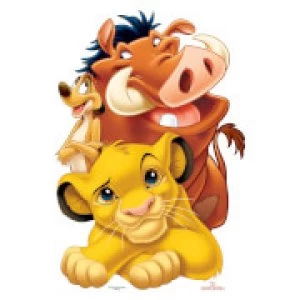 Image of Lion King Group (Simba, Timon and Pumbaa) Life Size Cut-Out