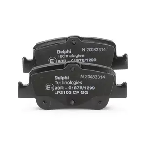 Image of DELPHI Brake pad set with acoustic wear warning LP2103 Brake pads,Brake pad set, disc brake TOYOTA,AURIS (NRE15_, ZZE15_, ADE15_, ZRE15_, NDE15_)