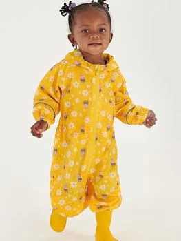 Image of Regatta Regatta Kids Peppa Pig Pobble Waterproof Suit - Yellow, Yellow, Size 5-6 Years, Women