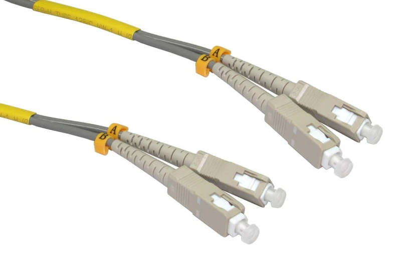 Image of Cables Direct 10m OM1 Fibre Optic Cable, SC - SC (Multi-Mode)