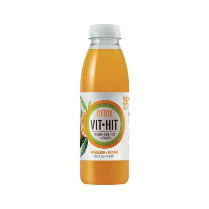 Image of Vit-Hit Detox Mandarin and Orange Drink 500ml (12 Pack) VIT3D