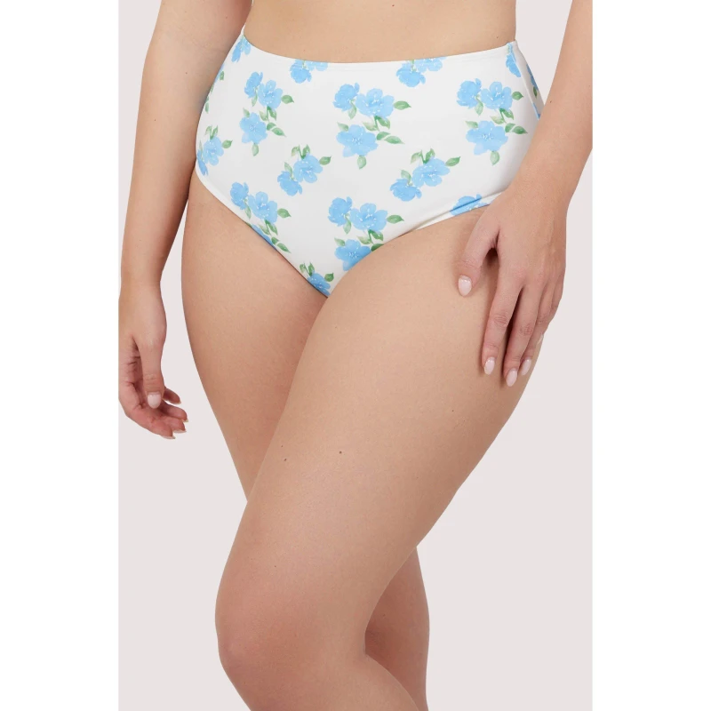 Image of Peek and Beau Mix & Match Floral High Waisted Bikini Bottom Abstract female 14