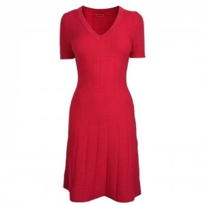 Image of Hugo Boss Ribbed Dress Pink Size L Women