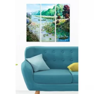 Image of MDF98307398 Multicolor Decorative MDF Painting (3 Pieces)