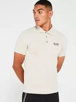 Image of EA7 Emporio Armani EA7 Emporio Armani Core Id Polo Shirt, Silver, Size 2XL, Men