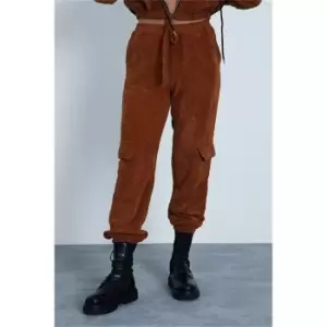 Image of I Saw It First Tan Cord Joggers - Brown
