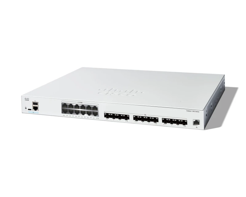 Image of Cisco Catalyst 1300 Series 1300 24-Port Gigabit PoE+ SFP+ Smart Managed L3 Rack Mountable Switch 195W C1300-24XTS