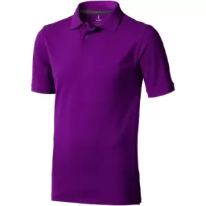 Image of Elevate Mens Calgary Short Sleeve Polo (M) (Plum)