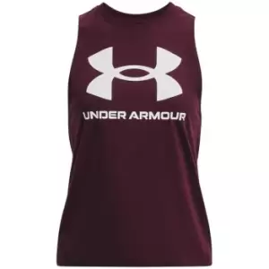 Image of Under Armour Armour Live Sportstyle Graphic Tank Top Ladies - Red