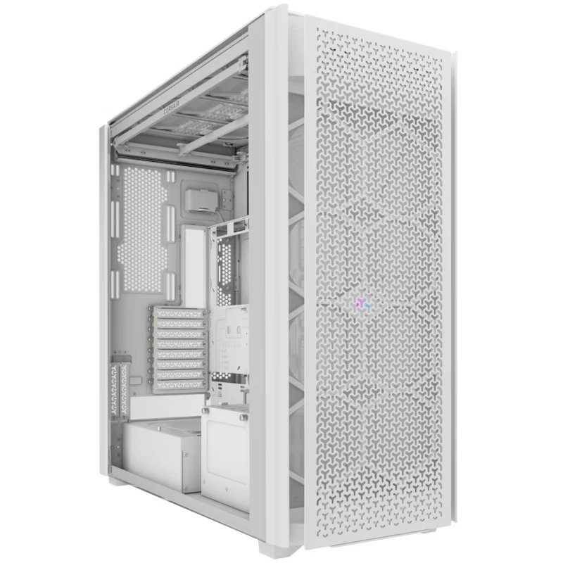 Image of CORSAIR iCUE LINK 9000D RGB AIRFLOW Super-Tower PC Case White - CC-9011273-WW