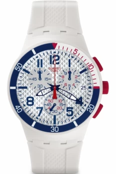 Image of Mens Swatch Chronoplastic - Speed Up Chronograph Watch SUSM401