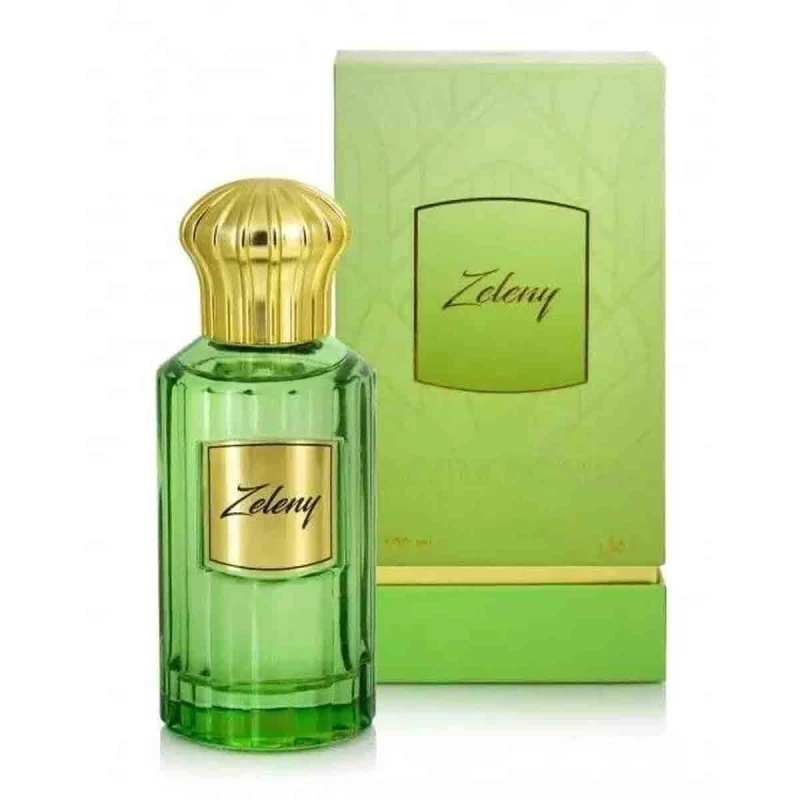 Image of Ahmed Al Maghribi. Ahmed Al Maghribi Zeleny Perfume - 100ml Fresh & Invigorating Eau de Parfum, Green DYZI0054