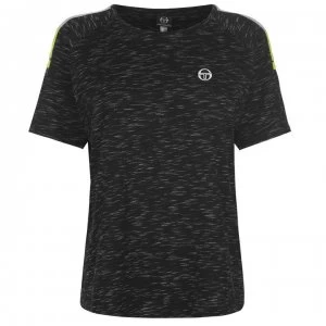Image of Sergio Tacchini Zamai Tee Ladies - Black/Wht/Yel