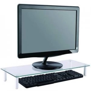 Image of NewStar NSMONITOR10 Monitor riser Height range: 8cm (max) Transparent