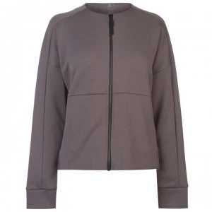 Image of Reebok Training Supply Full Zip Cover Up Ladies - Almost Grey